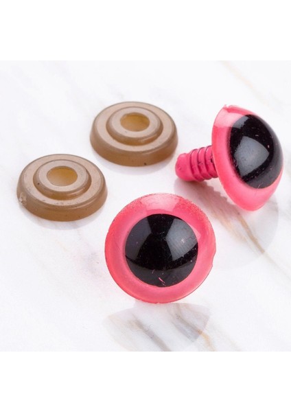 18 mm Pembe 5 Çift Amigurumi Göz