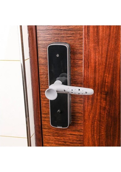 4 Adet Vantuzlu Kapı Stoperi - Kapı Kolu Kılıfı + Kapı Durdurucu Sünger - 2li Set E8R9U4 fiyatları