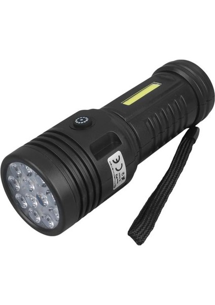 PM-26722 Plastik 4+2 Modlu Şarjlı 12 Ledli El Feneri