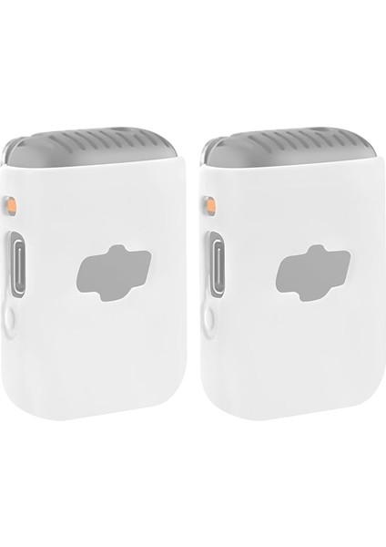 Creators Için Mikrofon Kılıf Kapağı Djı Mic 2 Verici, Mikrofon Silikon Koruyucu Cilt, Yumuşak Kollu Kabuk Koruyucu (Beyaz / 2'li Paket)