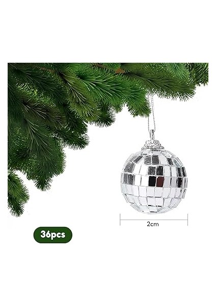 Adet Disko Aynalı Top, Ayna Topu, Gümüş Disko Jeli, 2 cm Aynalı Küre, Mini Disko Küresi, Noel Ağacı Dekorasyonu, Işık Efekti, Düğün, Ev, Parti Için, Gümüş fiyatları
