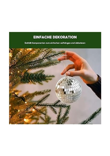 Adet Disko Aynalı Top, Ayna Topu, Gümüş Disko Jeli, 2 cm Aynalı Küre, Mini Disko Küresi, Noel Ağacı Dekorasyonu, Işık Efekti, Düğün, Ev, Parti Için, Gümüş fırsatları