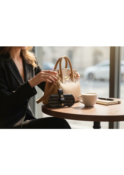 %100 Hakiki Deri Askılı Gözlük Kılıfı Çanta Charmı fiyatları