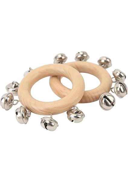 Handbell Müzik Aleti El Çıngırağı, 2 Adet 8 cm Çapında Çalkalayıcı Müzik Aleti Dans, Parti, Toplama, Pirinç Kaplama, Tutması Kolay modelleri