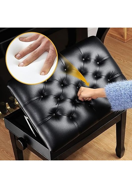 Bölmeli Ayarlanabilir Piyano Tezgahı Masif Ahşap Tabure Ev Egzersizleri Için Mükemmel Müzisyenlerin Olması Gerekenler Yüksekliği Ayarlanabilir Şık Tasarım Tek Beden Herkese Uyar fırsatları