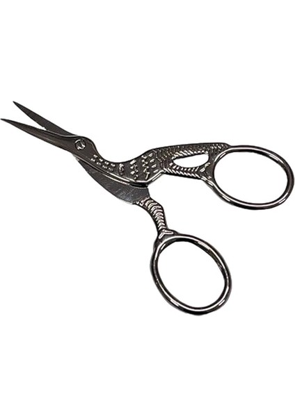 Motifli Dikiş Nakış Davet Açılış Kurdele Makası MK-DKSM02 Küçük Antrasit