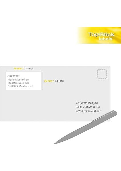 8705 Adres Etiketi, 100 Yaprak, 70 x 36 Mm, A4 Başına 24, 2400 Adet, Kendinden Yapışkanlı, Yazdırılabilir, Mat, Adres Çıkartması, Beyaz indirimleri