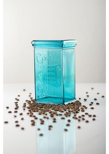 Akrilik Aquamarin Şeker Kahve Çay Kavanozu 500 ml (Vakum Kapak ) indirimleri