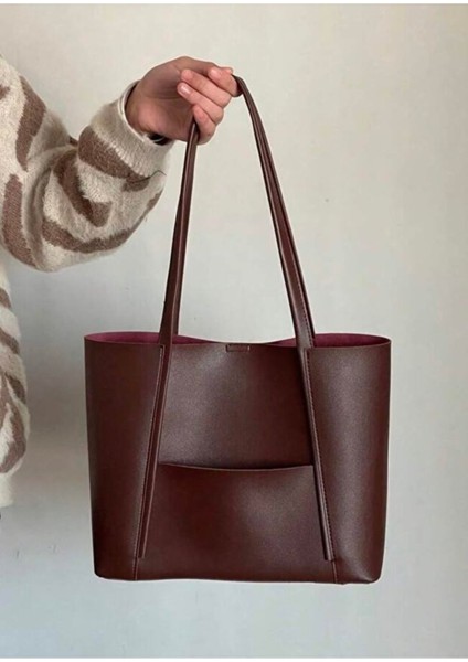 Fre Ön Cepli Mıknatıs Kapaklı Cüzdan Detaylı Kadın El Kol ve Omuz Çantası