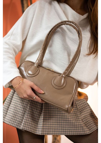 Kadın Çift Fermuarlı Uzun Saplı Baget Model El & Kol & Omuz Çantası fiyatları