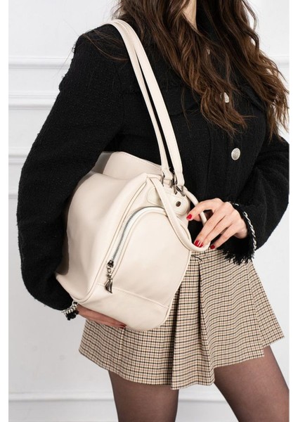 Kadın Çok Amaçlı Fermuarlı Geniş Iç Hacimli Sırt Omuz ve El Çantası modelleri