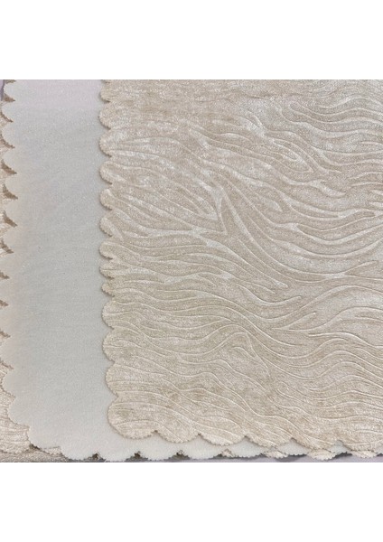 Koltuk Çekyat Örtüsü 170-210 cm – Kaymaz Tabanlı Süngerli Kadife Kumaş Krem Gofraj Baskı fiyatları