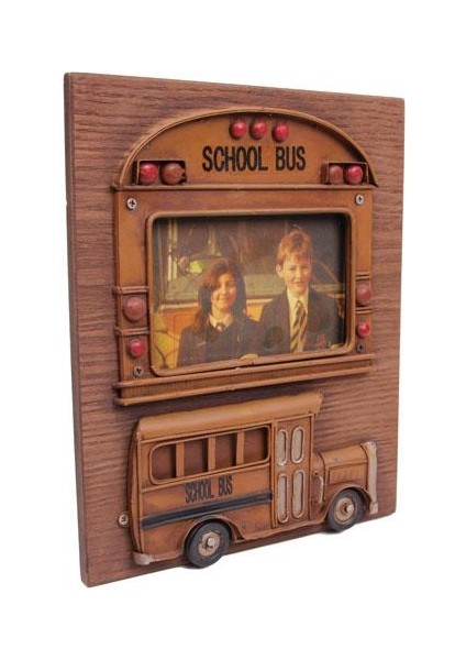 Dekoratif Metal Çerçeve Okul Otobüsü Dekorlu Hediyelik fiyatları