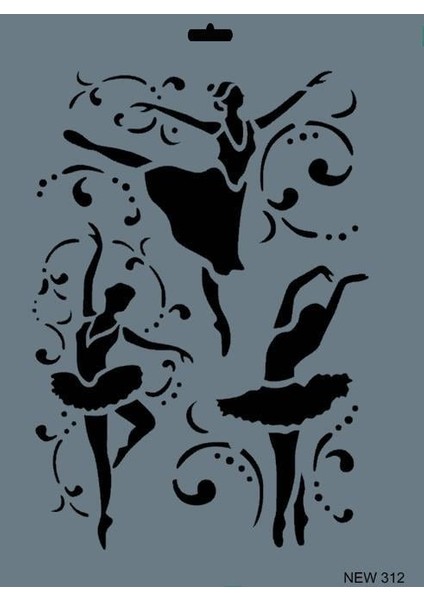 Rich New Seri N-312 Stencil 35X25 cm