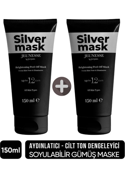 Soyulabilir Silver Yüz Maskesi 150 ml x 2 Adet