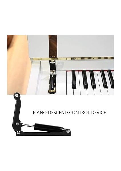 Piyano Iniş Kontrol Cihazı, Yüksek Mukavemetli Piyano Klavye Kapağı Iniş Kontrol Cihazı Hidrolik Amortisör Aksesuarı (Black) modelleri