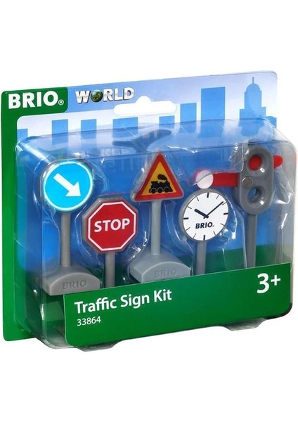 Traffic Sign Kit, Tren Yolu Için Trafik Işareti Oyuncak Kiti