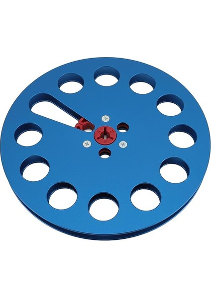 Premium 1/4 7 -Kayıt ve Onarım Için 11 Delikli, Alüminyum Alaşım Makarası ile Boş Kemer ile (Blue)