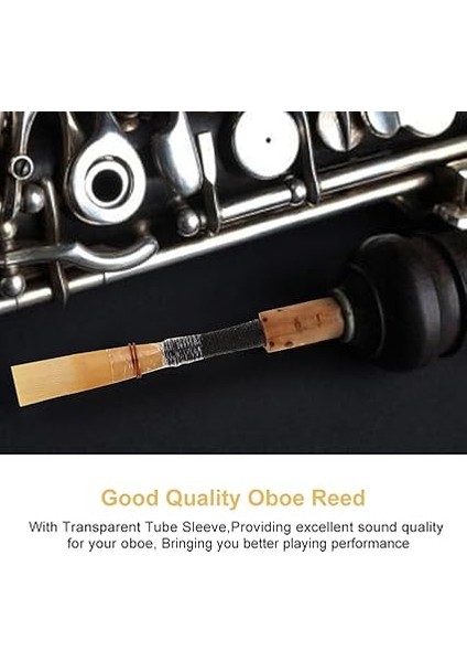Obua Sazlar, Şeffaf Tüplü Manşon Rüzgar Enstrümanı ile Obua Için Profesyonel El Işi Kamış Sazları Müzisyenler Için Öğrenciler Için (5 Satıldı) fiyatları