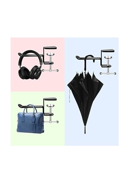 Evrensel Kulaklık Askısı Masa Dağı Kulaklık Tutucu Altında Masa Kulaklıkları Standı Kanca Alüminyum Alaşım fırsatları