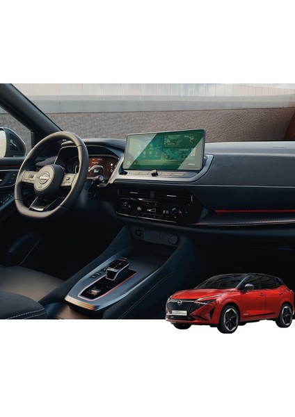 Nissan Qashqai (2024-2025) Uyumlu 12.3" Multimedya 9h Nano Ekran Koruyucu