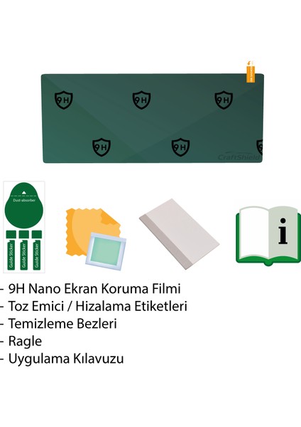 Nissan Qashqai (2024-2025) Uyumlu 12.3" Multimedya 9h Nano Ekran Koruyucu modelleri