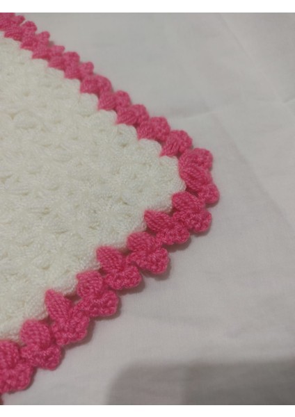 Pembe Beyaz, Çiçek Desenli El Örgüsü Banyo Lifi modelleri