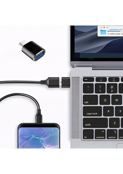 1 Adet USB To C Adaptor Dişi Çevirici Dönüştürücü Adaptör