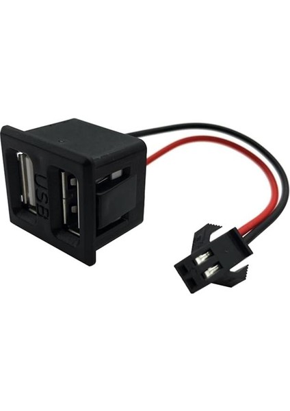 IC-266T-4 Pano Tip Kare Type-C + USB Şarj Soketi Bağlantı Modülü