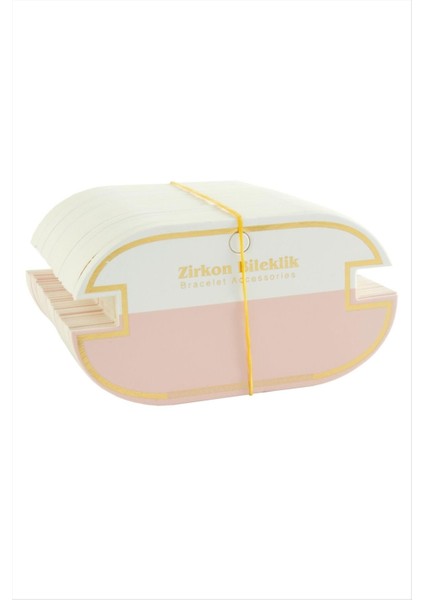 Oval Kalın Zirkon Bileklik Kartı 100 Adet