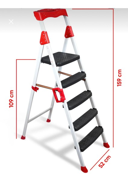 Stron 5+1 Geniş Basamaklı Ev ve Iş Merdiveni