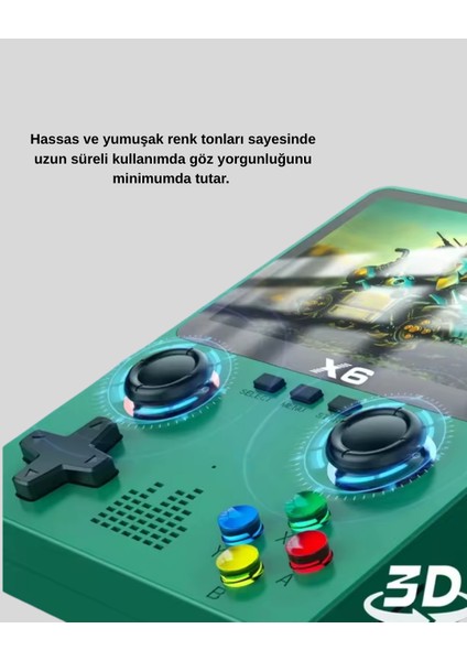 Retro Taşınabilir Konsol 3.5 IPS Ekran Ergonomik Çift Lr Kontrollü - MCT4034-8310 fırsatları