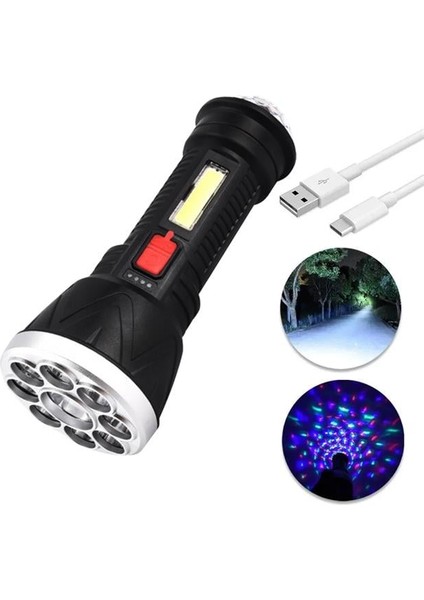 CL-W09 9+1 Ledli + Flaşörlü Deprem ve Afet Için Şarjlı El Feneri