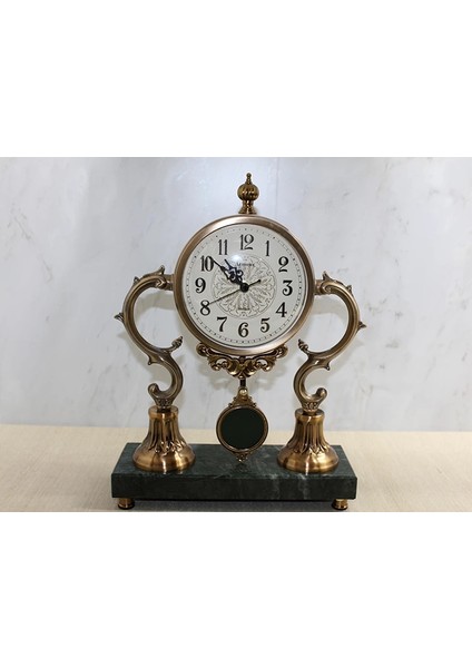 Altı Mermer Sarkaşlı Masa Üstü Saat ALK4321