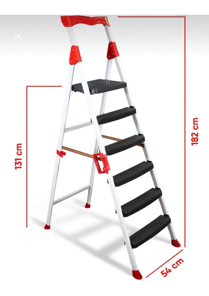 Stron 6+1 Geniş Basamaklı Ev ve Iş Merdiveni