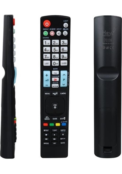 Hey RM-L999 Küçük Kalıp Netcast Tuşlu Yazısız LCD LED Tv Kumanda (RC0999)