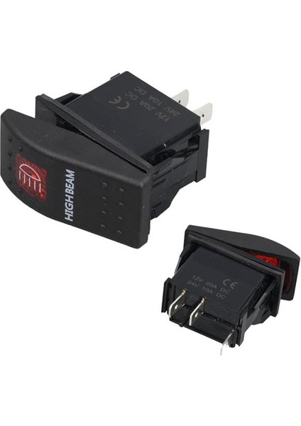 Projektör Sembollü Işıklı 3 Pinli On-Off 12-24V Marin