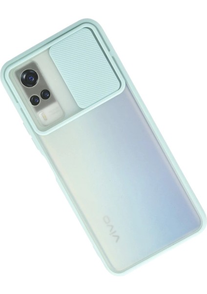Y53S Kılıf Palm Buzlu Kamera Sürgülü Silikon - Turkuaz fiyatları