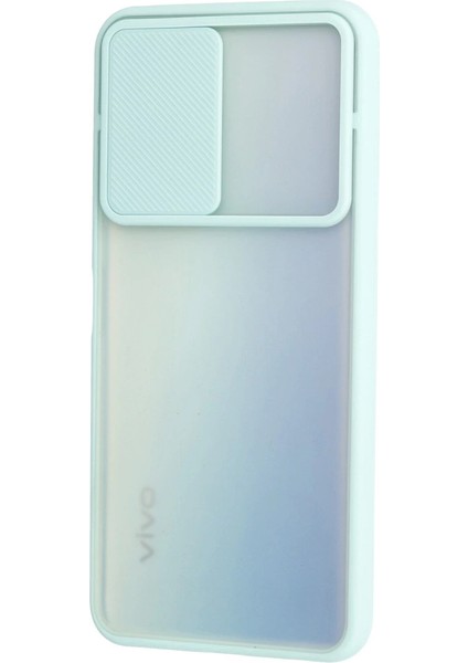 Y53S Kılıf Palm Buzlu Kamera Sürgülü Silikon - Turkuaz modelleri