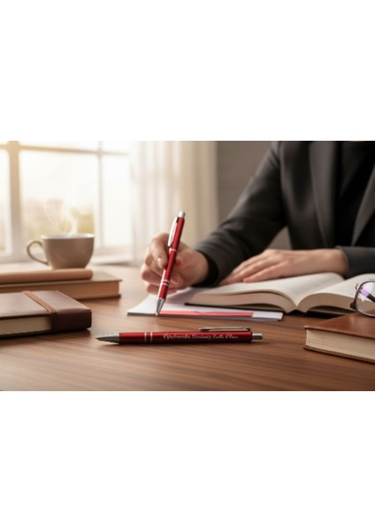 Öğretmenler Günü Özel Mesajlı Tükenmez Kalem – Şık Metal Gövde, Hediyelik Kalem