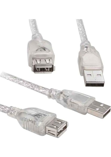 S-Link USB 2.0 Şeffaf 10 Metre USB Uzatma Kablosu
