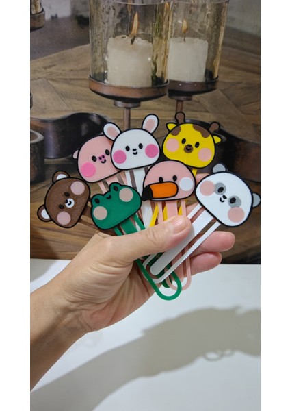 7’li Sevimli Hayvan Kitap Ayracı Seti | Renkli ve Eğlenceli Tasarım – 2 Farklı Hayvanlı Koleksiyon