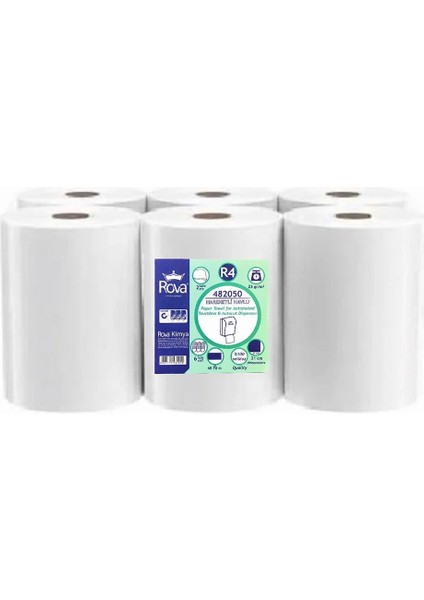 Perforeli Dev Havlu 6 Rulo (3,5kg)