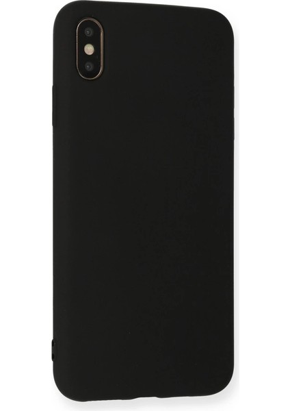 Iphone Xs Kılıf Nano Içi Kadife Silikon - Siyah modelleri