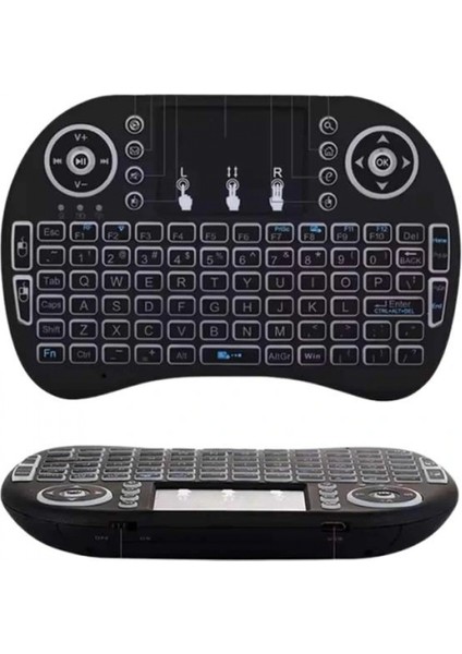 Ieg® Kablosuz Türkçe Q Klavye Rgb Işıklı Televizyon Ps3 Dokunmatik Mouse indirimleri