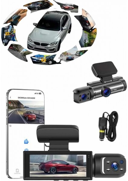 Ieg® Video ve Fotoğraf Kaydedici Sürüş Kamerası Ön ve Arka Çift Kameralı modelleri