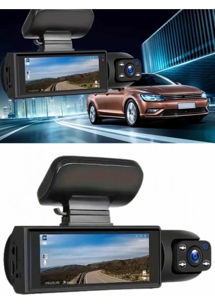 Ieg® Video ve Fotoğraf Kaydedici Sürüş Kamerası Ön ve Arka Çift Kameralı fırsatları