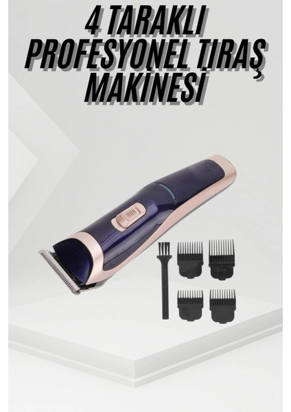 Ieg Tıraş Makinesi 4 Başlıklı Paslanmaz Çelik Bıçaklı Tüm Saç Tiplerine Uygun