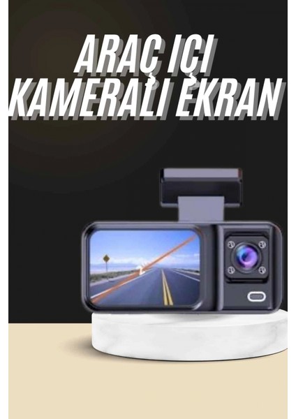 Ieg® 1080P Sürüş Kaydedici 2 Inç Araç Araba Ön Iç Arka Dvr IPS Ekran