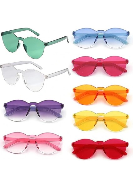 Ieg® Oval Şekilli Çerçevesiz Parti Gözlüğü 6 Renk 6 Adet fiyatları